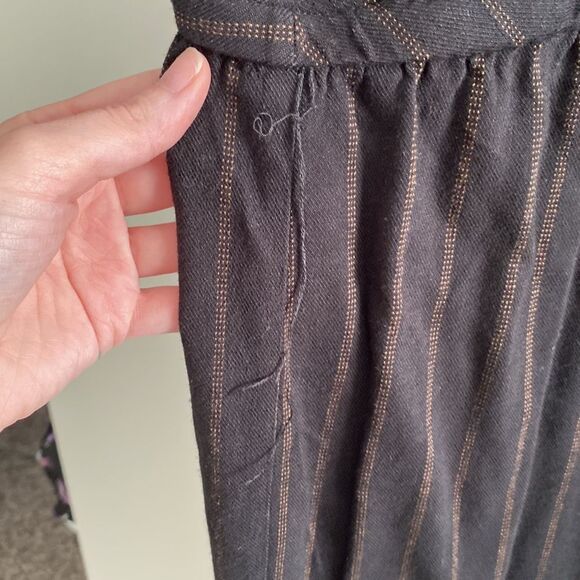 Torrid Black Stripe Ponte Surplice Sleeveless Belted Jumpsuit 4X - Picture 8 of 9